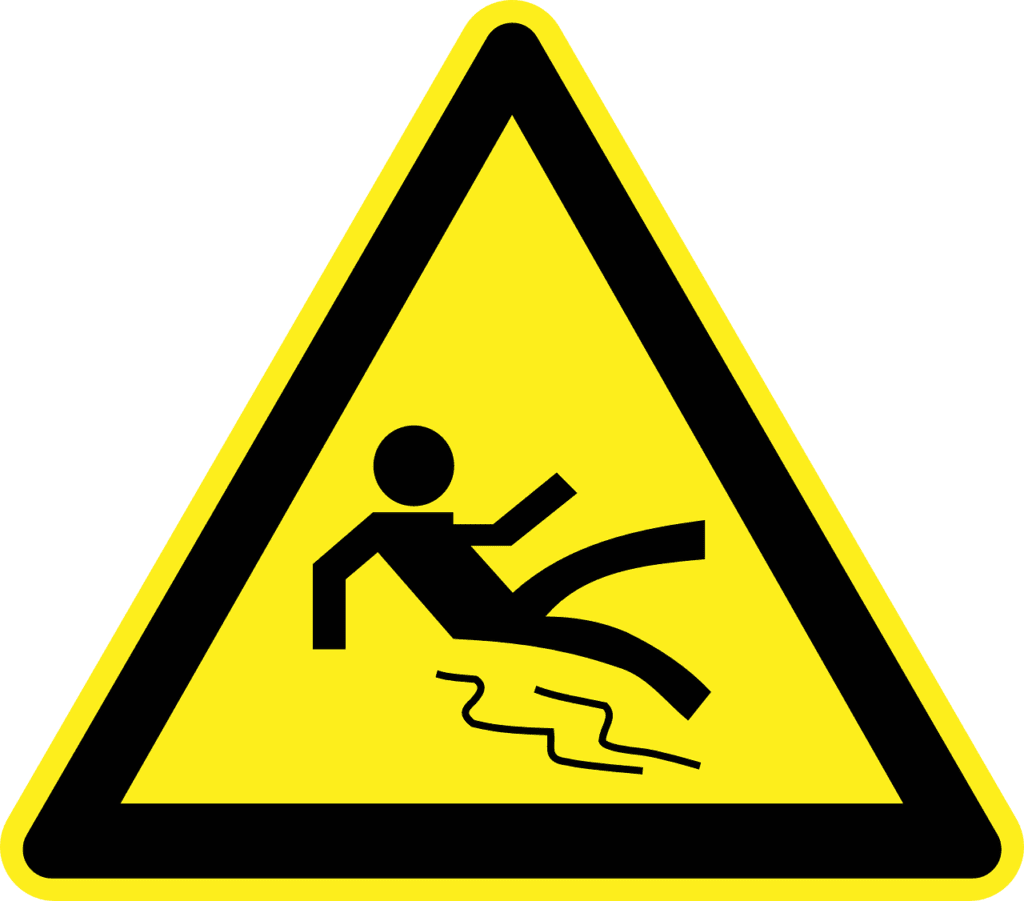 Sites that cause slip and fall accidents