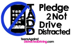 Pledge to not drive distracted