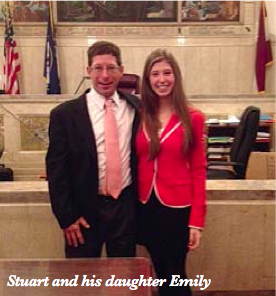 Photo of Stuart Carpey and Daughter at Mock Jury Trials
