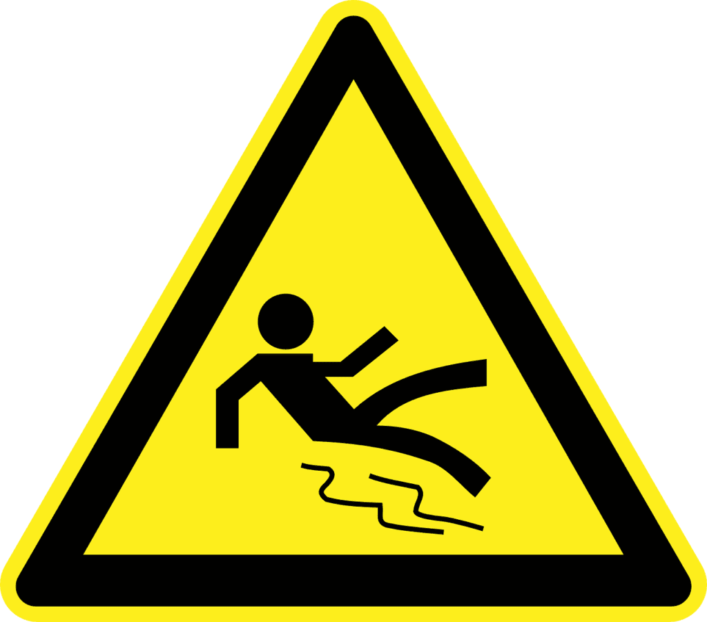 Sites that cause slip and fall accidents