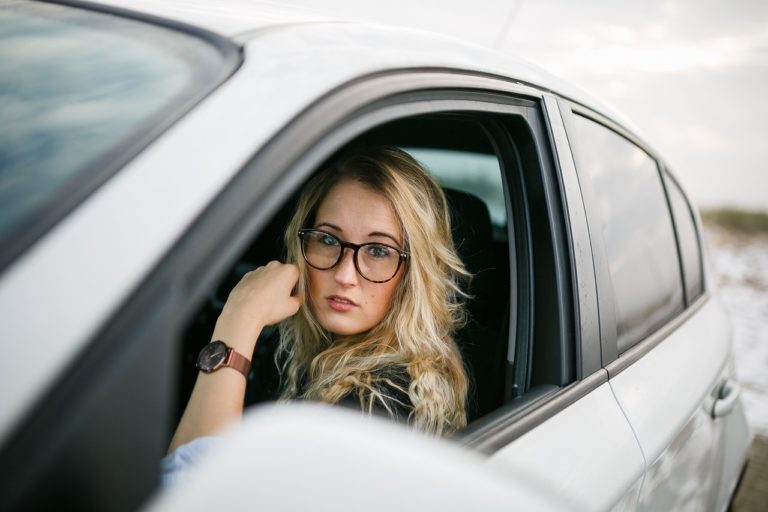 Girl in Car