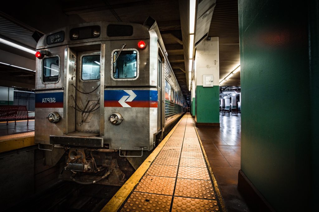 Metro Train in station