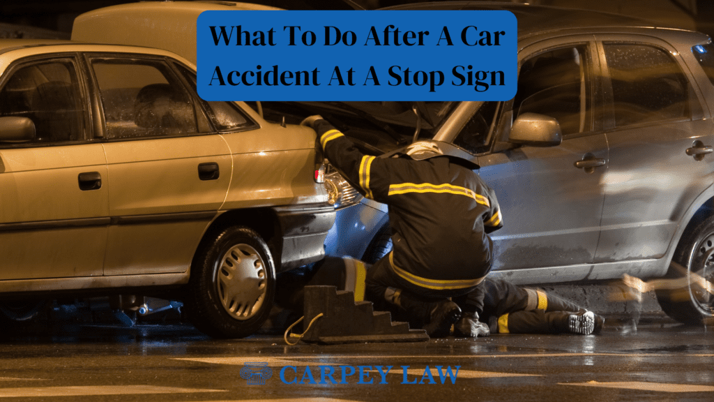 What To Do After A Car Accident At A Stop Sign